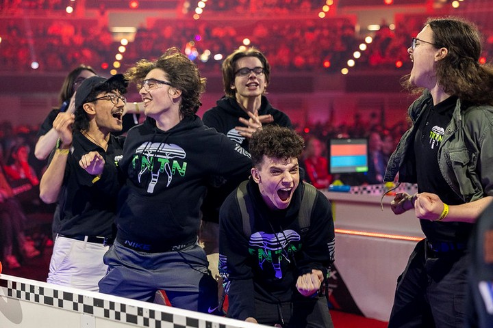 Photo of my team after winning Vex World Championship